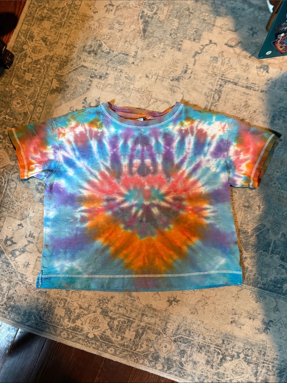 Old Navy Kids Tie-Dye Tee in Blue, Orange, Purple, Pink, Green